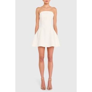 Amanda Uprichard Romilly dress Ivory white Small Strapless NWT